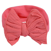 Pastel Pink Big Bow Cotton Baby Headband